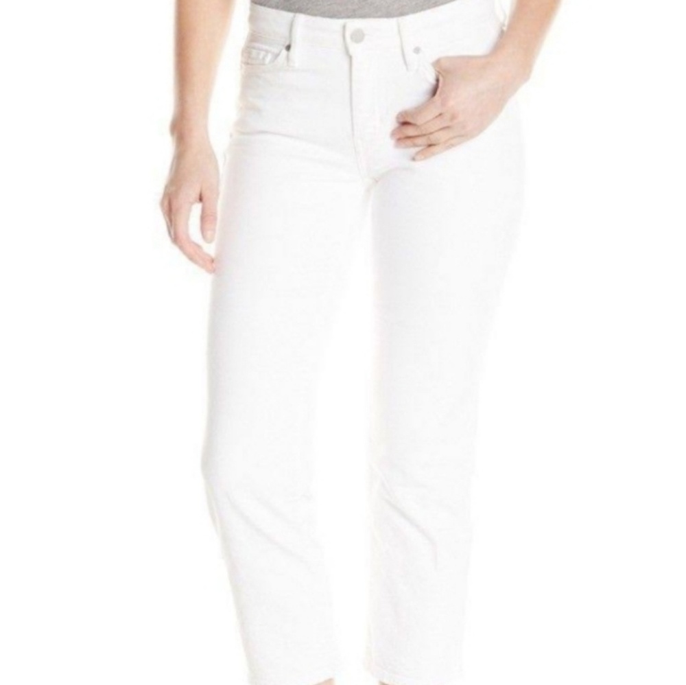 NWOT Clavin Klein (W27) White ankle cropped pants
